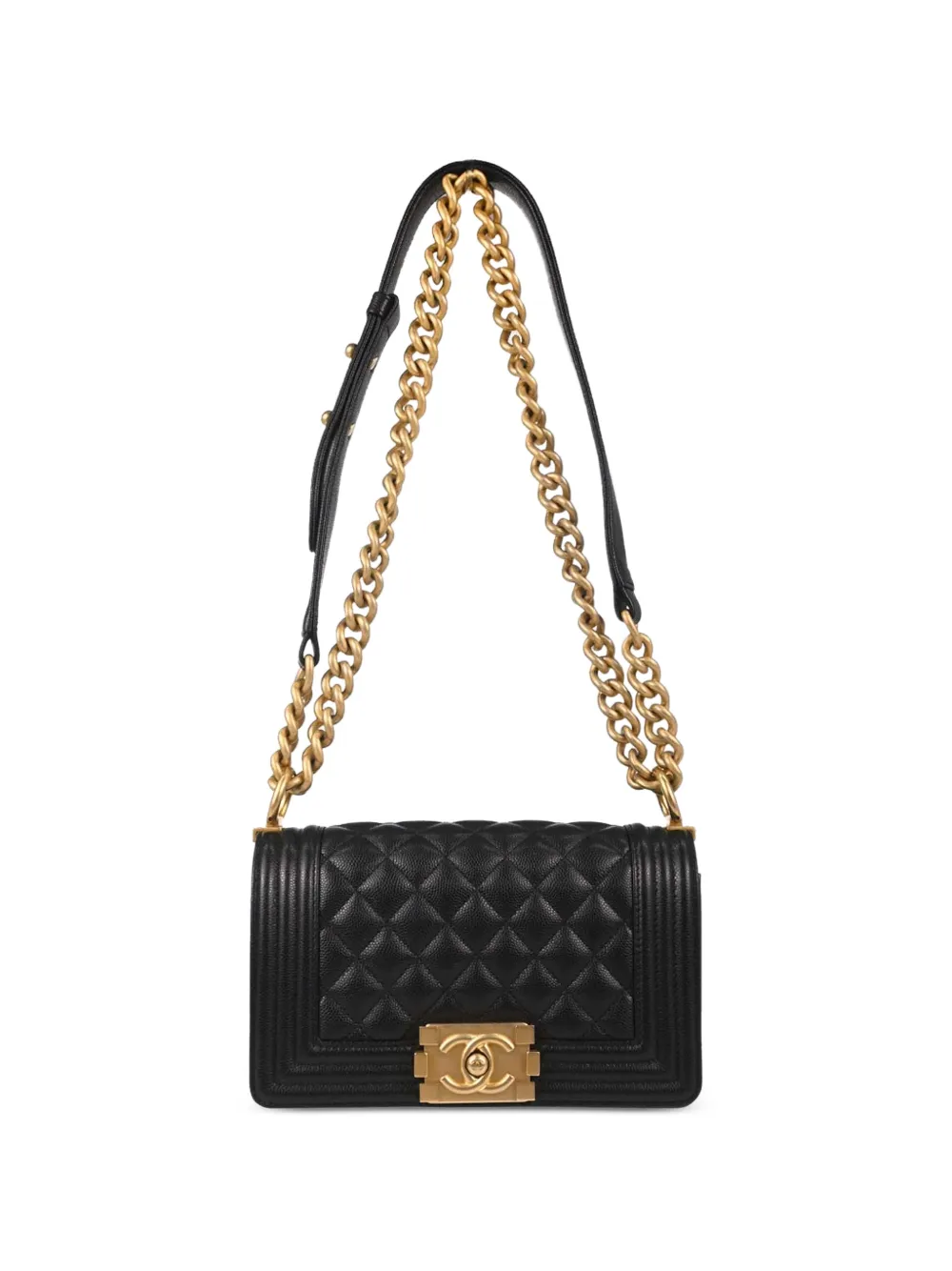 CHANEL Pre-Owned 2019 small Boy Chanel shoulder bag - Black