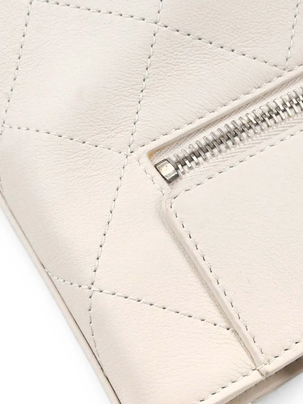 CHANEL Pre-Owned 2019 gewatteerde schoudertas Wit