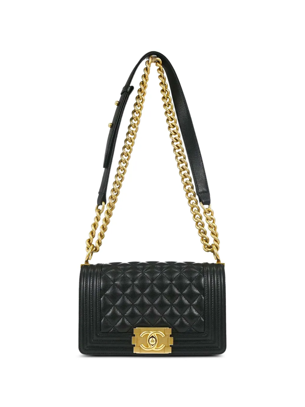 CHANEL Pre-Owned 2018 kleine Chanel Boy Schultertasche - Schwarz