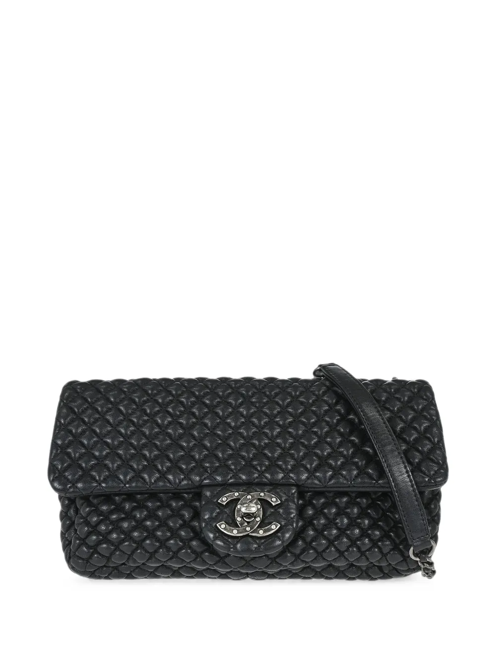 CHANEL Pre-Owned 2015 Bubble Quilted shoulder bag - Nero