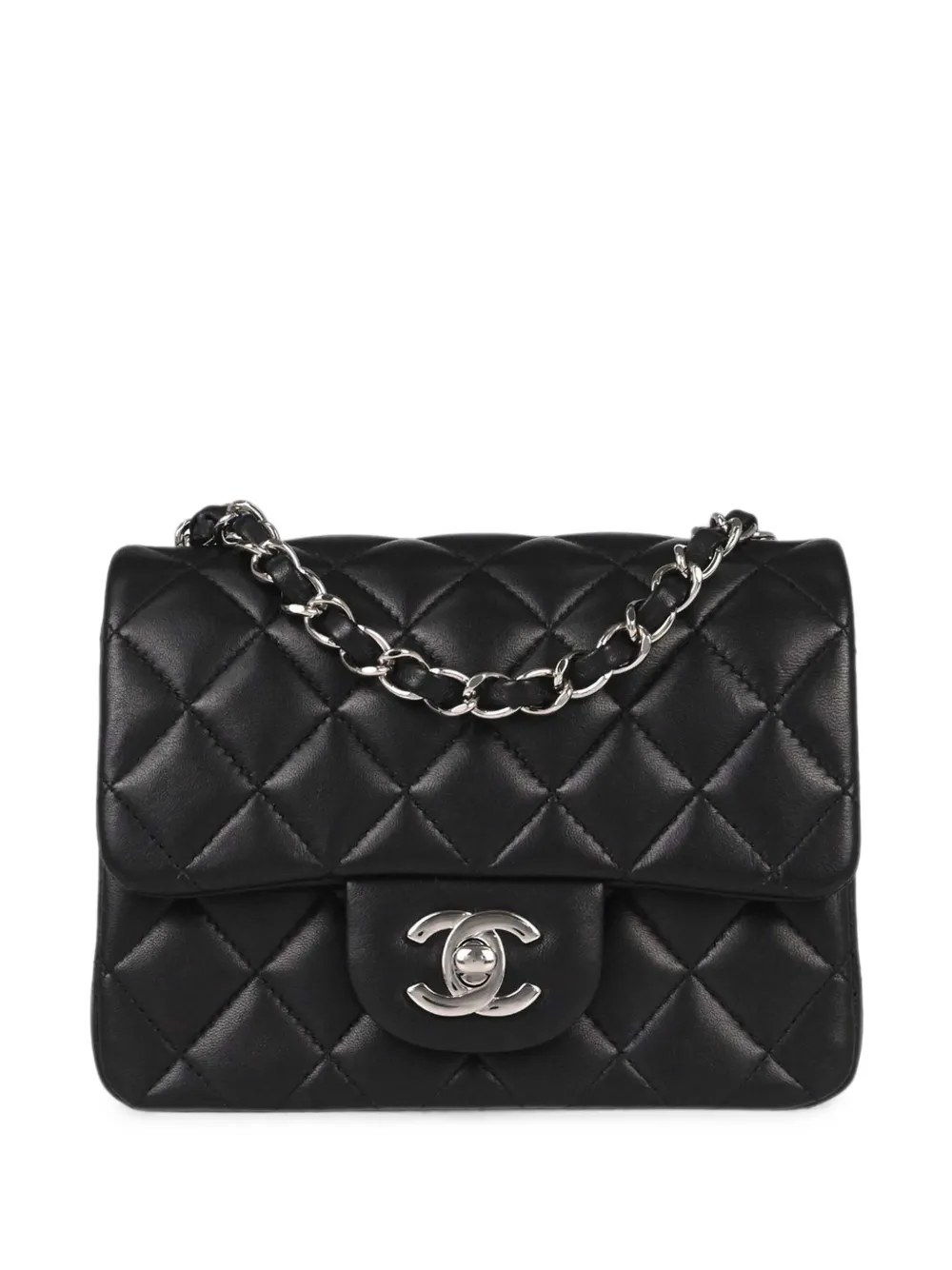 CHANEL Pre-Owned 2018 mini Classic Square shoulder bag - Nero