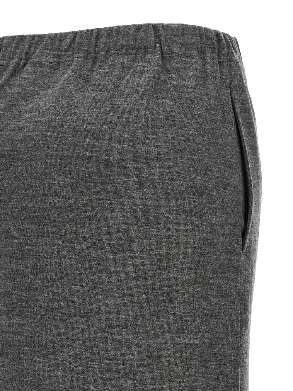 Junya Watanabe mélange-effect midi skirt Grijs