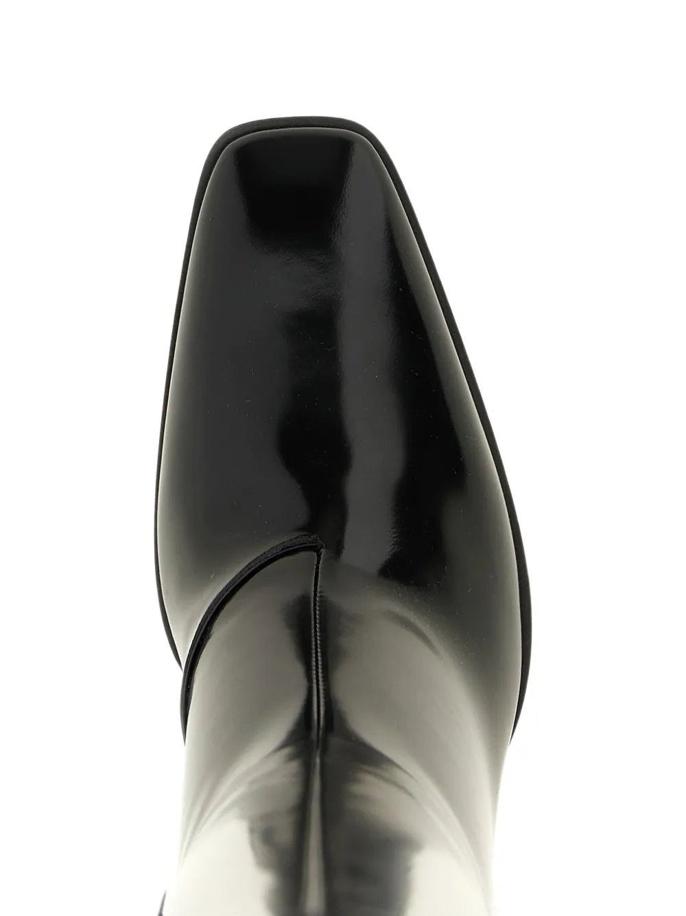 Saint Laurent Louis leather boots Zwart