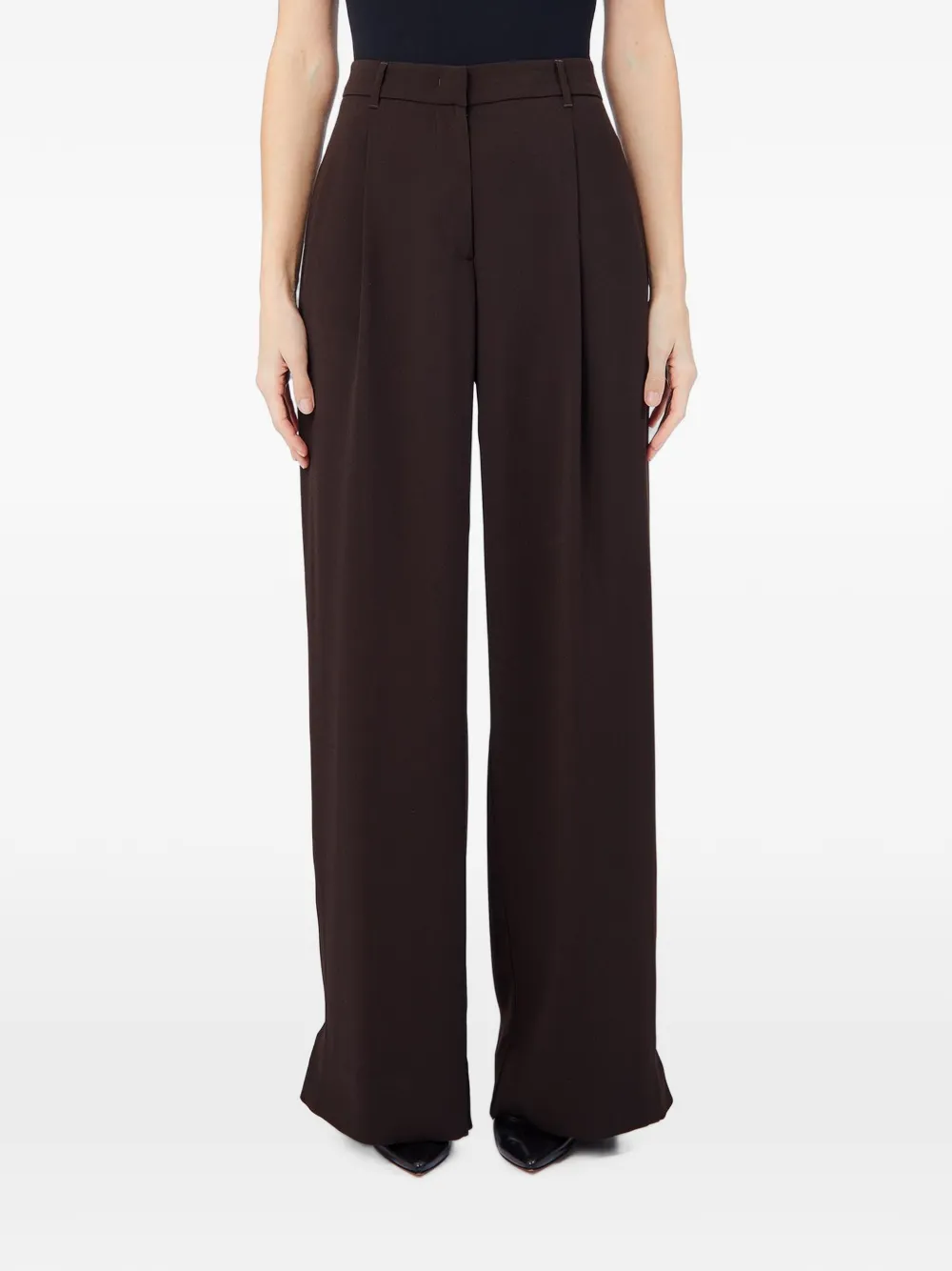 LIU JO wide-leg trousers - Marrone
