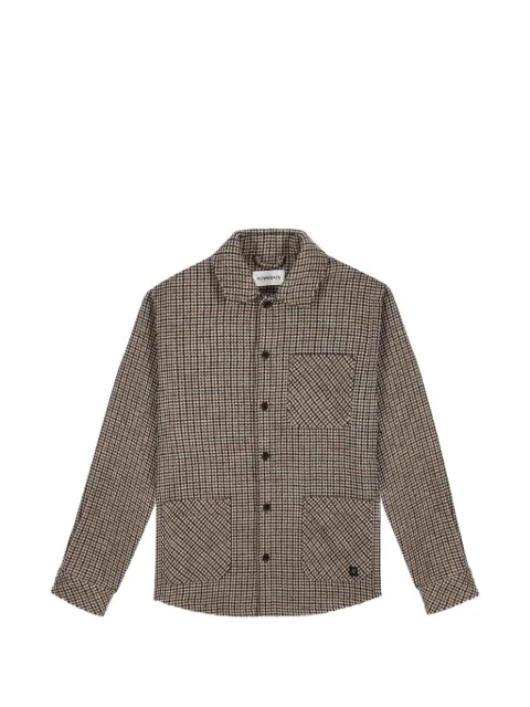 NOWADAYS houndstooth-pattern shirt jacket