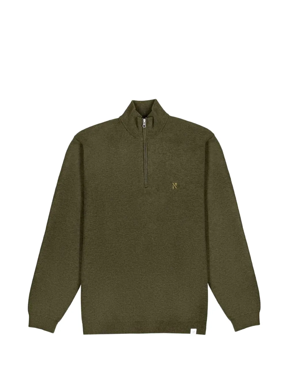 NOWADAYS quarter-zip knitted sweater - Vert NOWADAYS quarter-zip knitted sweater - Vert