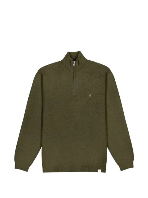 NOWADAYS quarter-zip knitted sweater