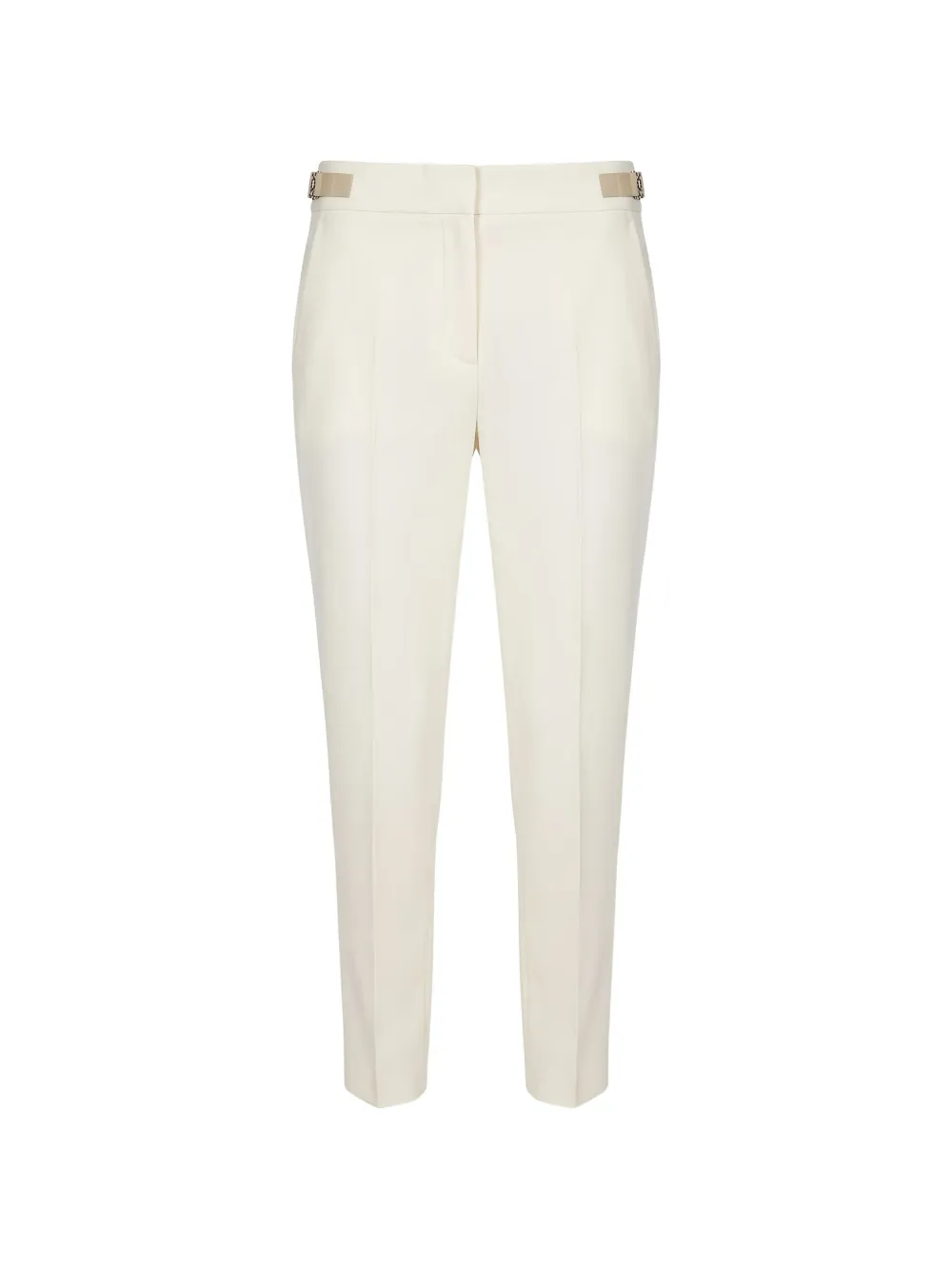 Max Mara Wollen broek met gesp bij de taille Beige