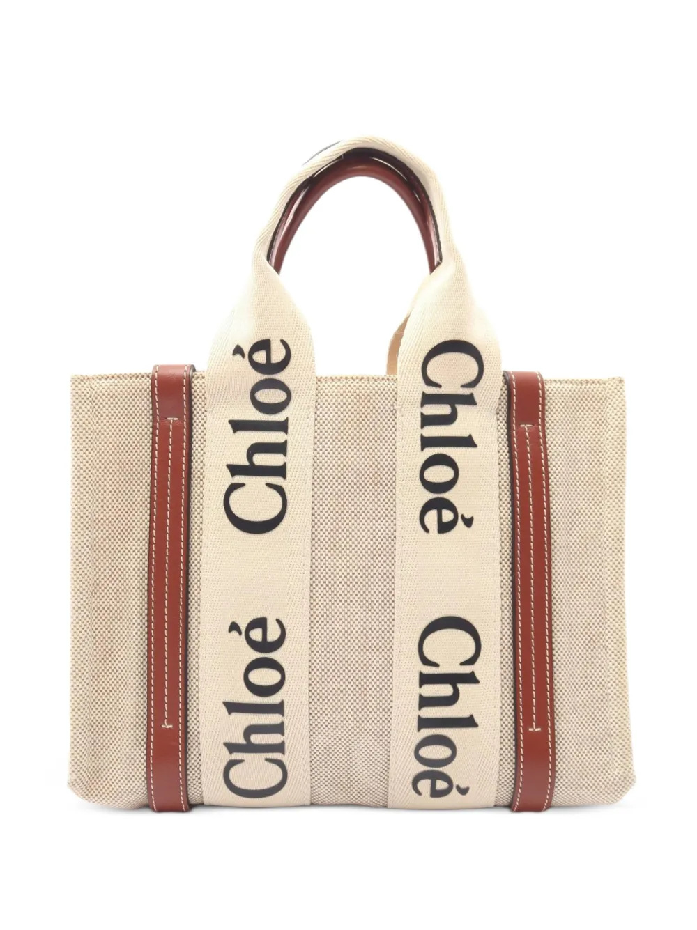 Chloé Pre-Owned 2000s kleine Woody Tote Bag - Nude