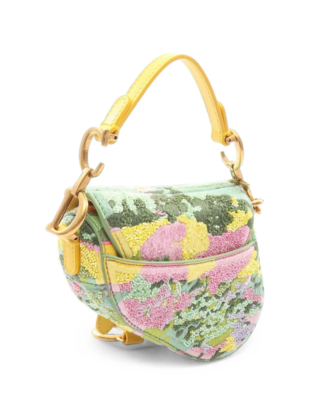 Christian Dior Pre-Owned 2010s micro Saddle shoulder Groen