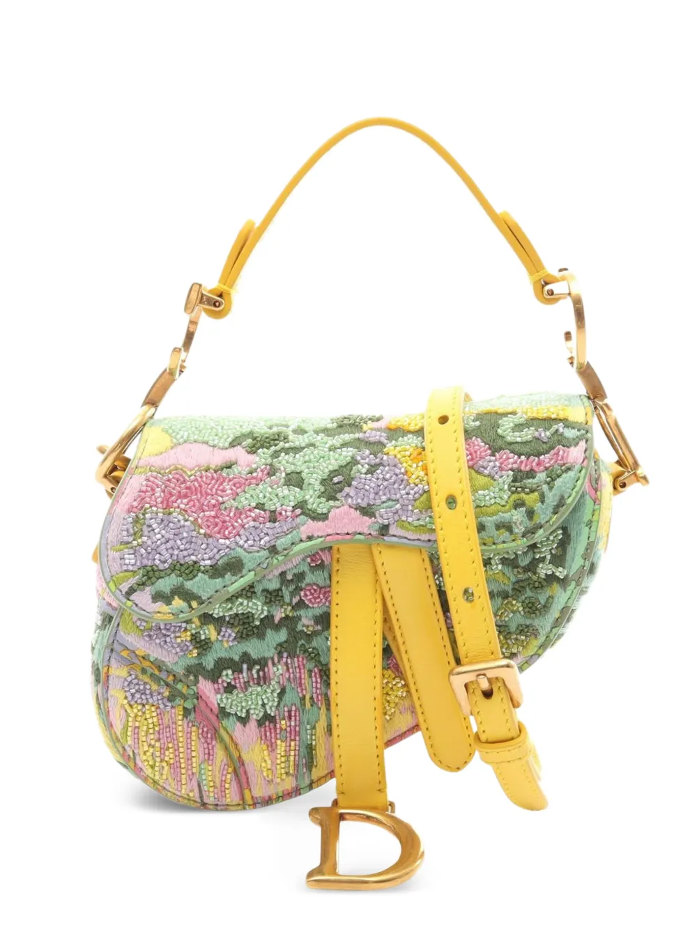 Christian Dior Pre-Owned 2010s micro Saddle shoulder - Verde