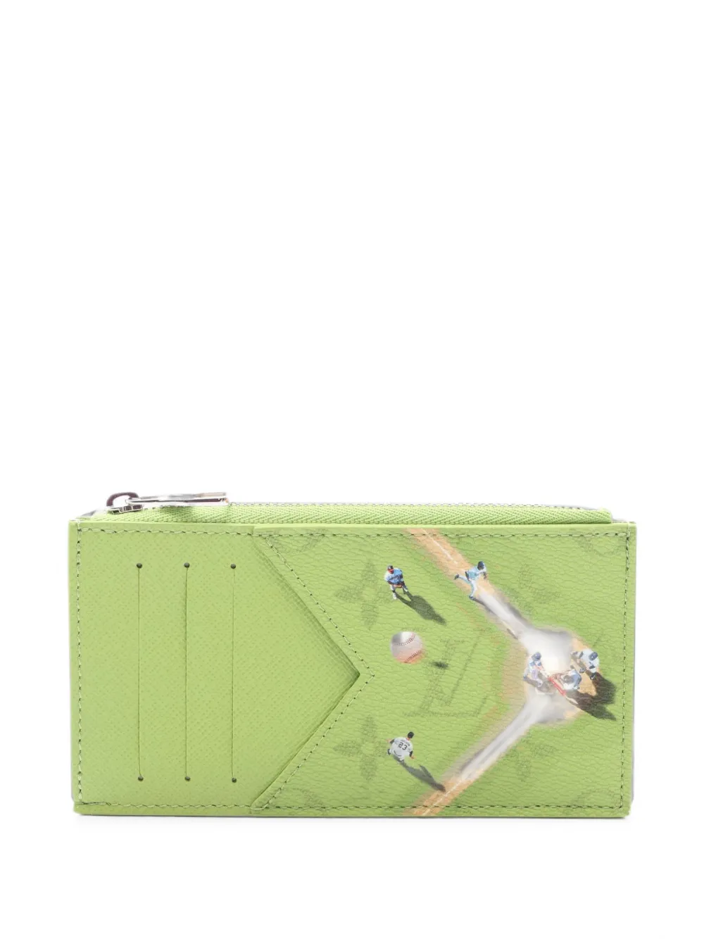Louis Vuitton Pre-Owned 2021 Baseball Monogram card holder - Verde