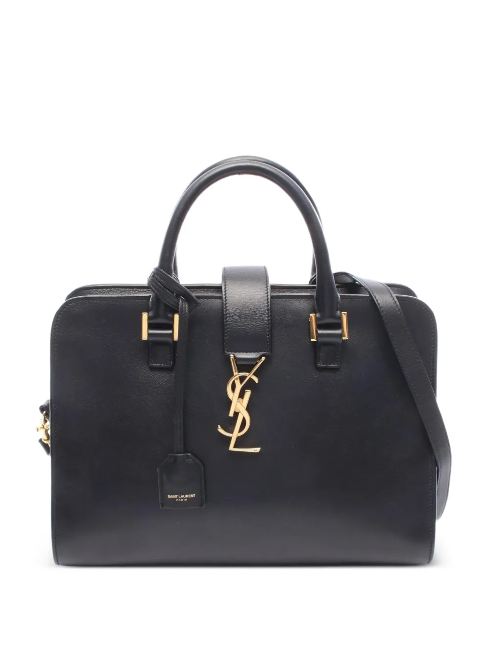 Saint Laurent Pre-Owned sac à main Monogram Cabas à double porté (années 2000) - Noir