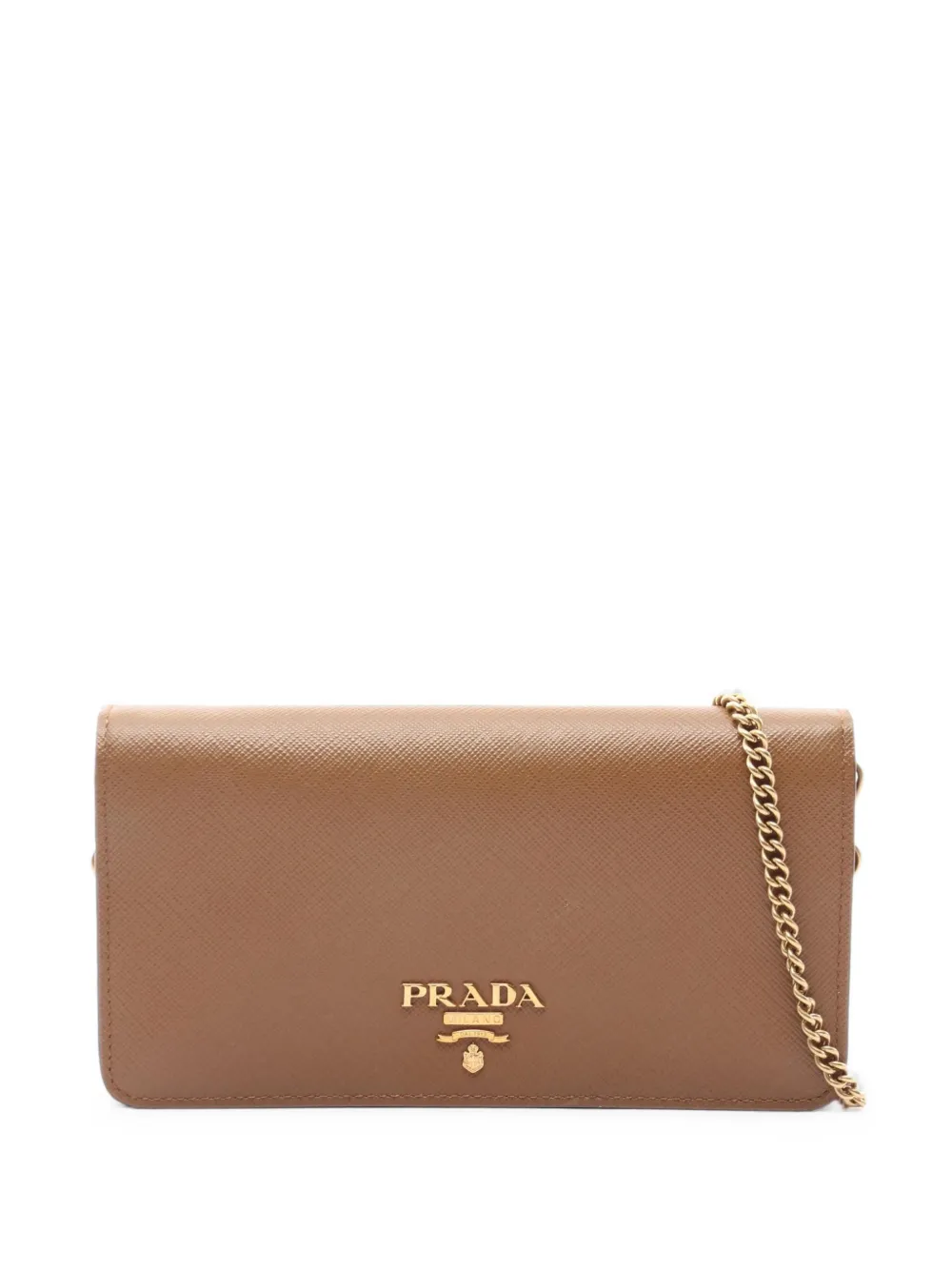 Prada Pre-Owned 2010s Saffiano leather cross body bag - Marrone