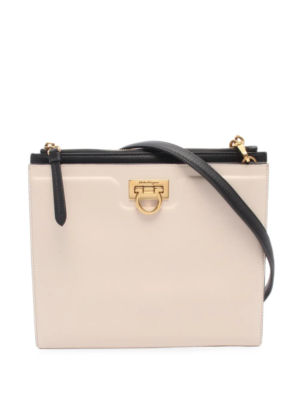 Ferragamo Pre-Owned 2010s Gancini shoulder bag - Toni neutri