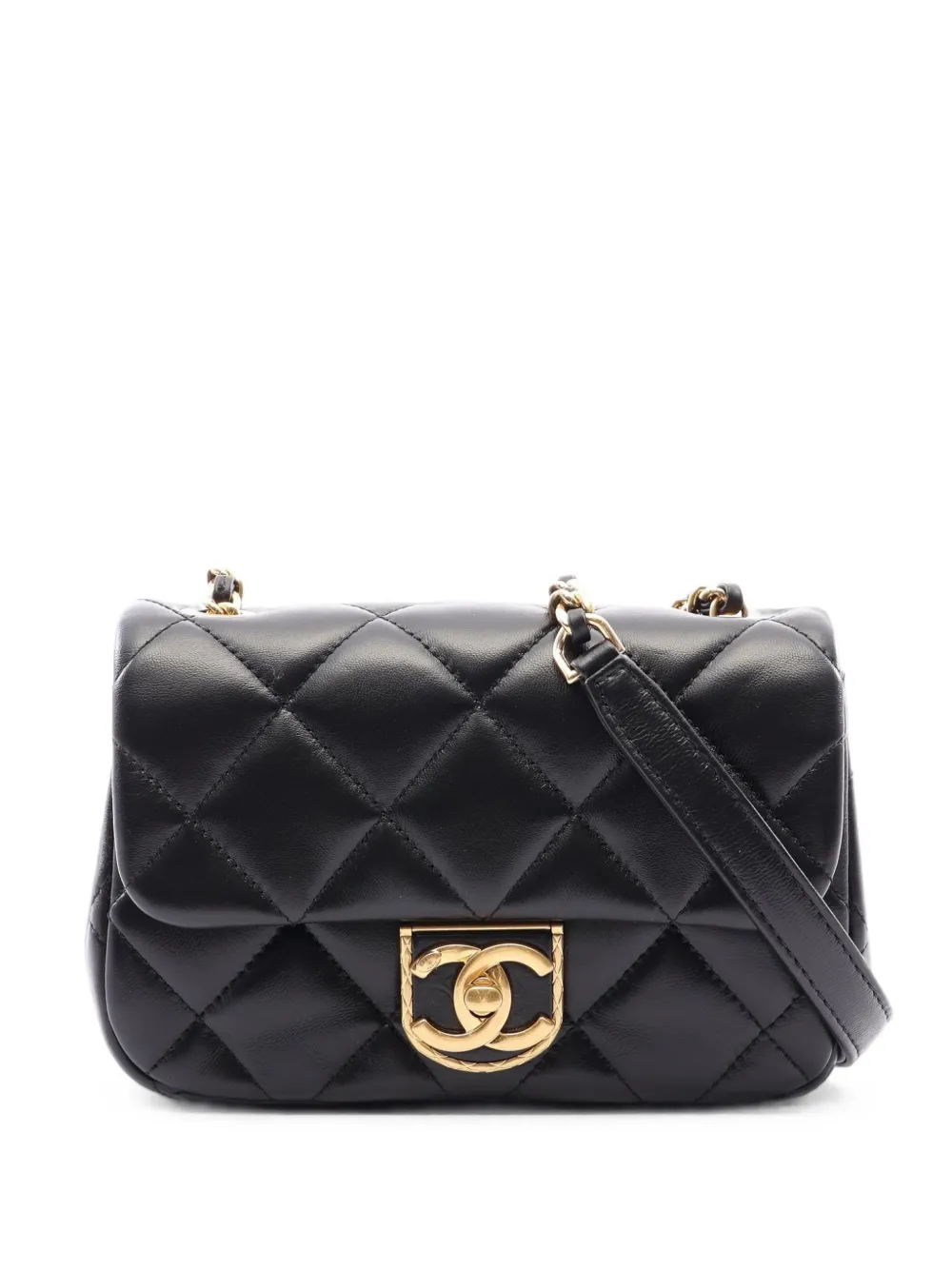 CHANEL Pre-Owned 2021s Matelassé flap crossbody bag - Nero