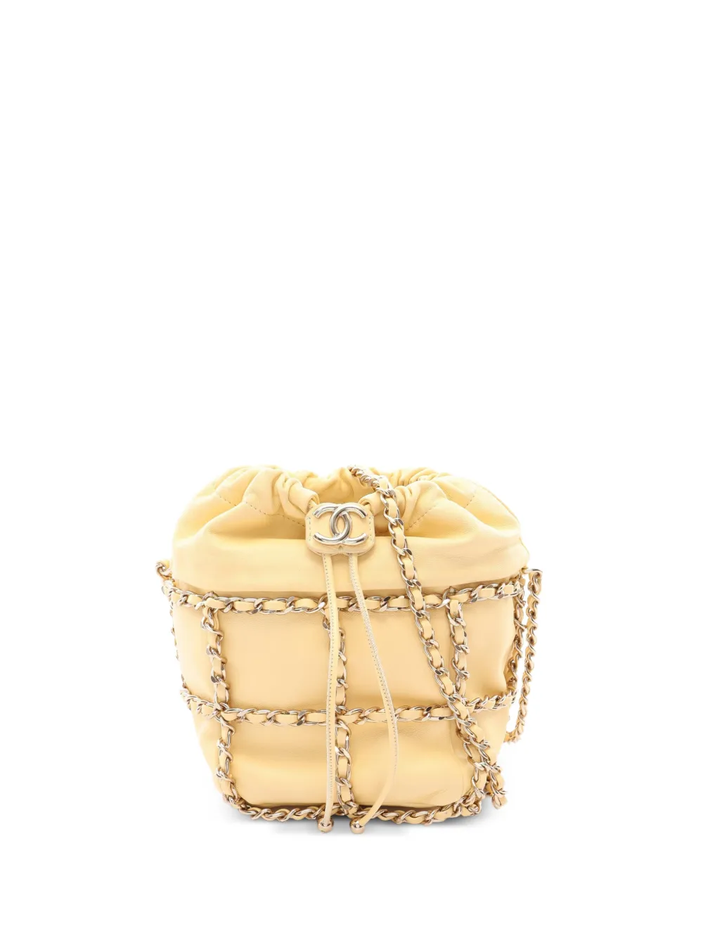 CHANEL Pre-Owned sac seau CC Mark et chaîne (2020-2021) - Jaune