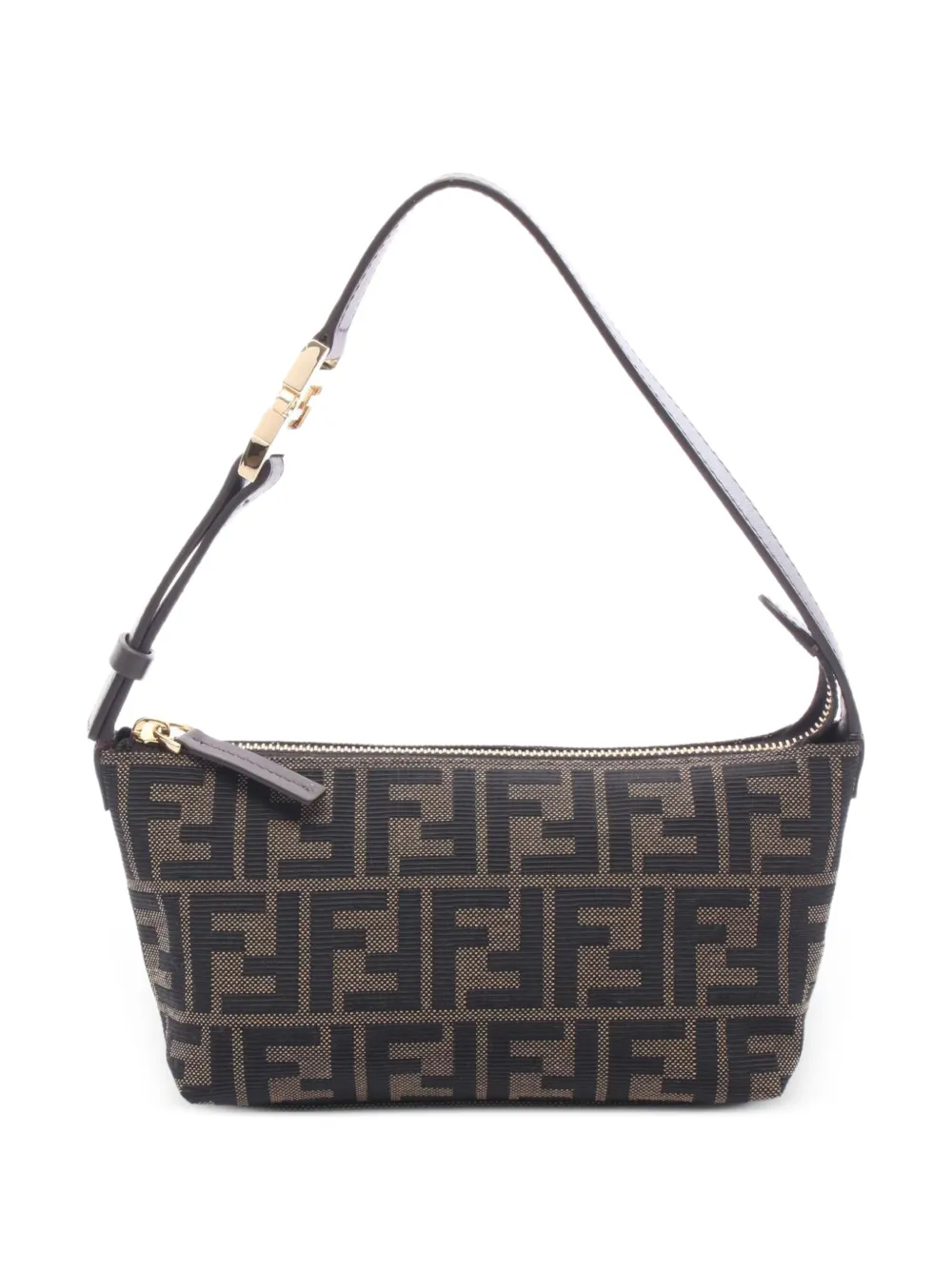 Fendi Pre-Owned 2020s kleine Zucca Roll Schultertasche - Braun