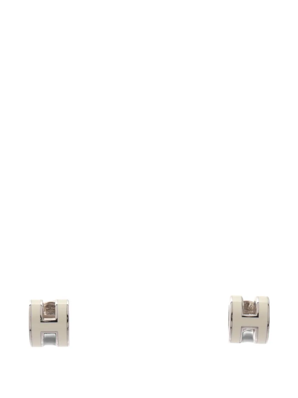 Hermès Pre-Owned mini boucles d'oreilles Pop H (années 2010) - Argent Hermès Pre-Owned mini boucles d'oreilles Pop H (années 2010) - Argent