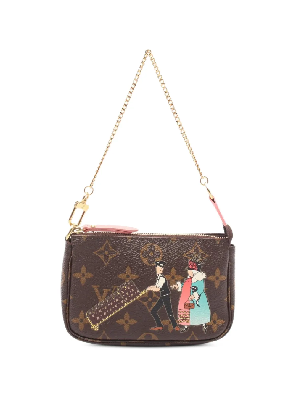 Louis Vuitton Pre-Owned 2011 Monogram Borderline Pochette shoulder bag - Marrone