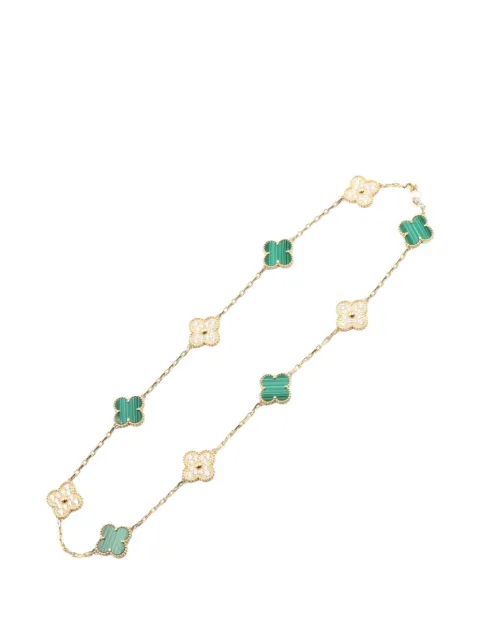 Van Cleef & Arpels Pre-Owned 2010s Vintage Alhambra malachite necklace