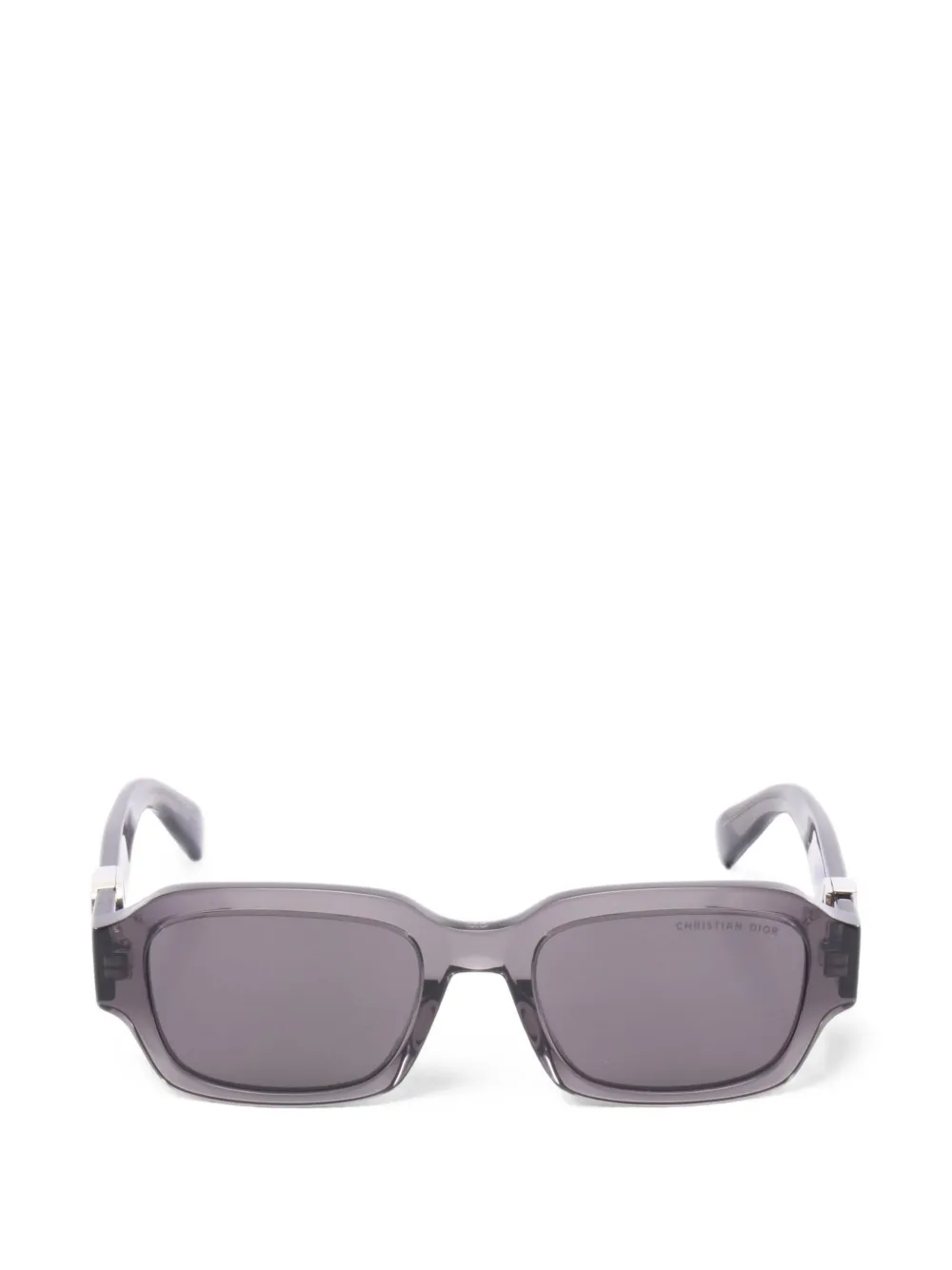 Christian Dior Pre-Owned lunettes de soleil Oblique S2I à monture rectangulaire (années 2010) - Gris Christian Dior Pre-Owned lunettes de soleil Oblique S2I à monture rectangulaire (années 2010) - Gris