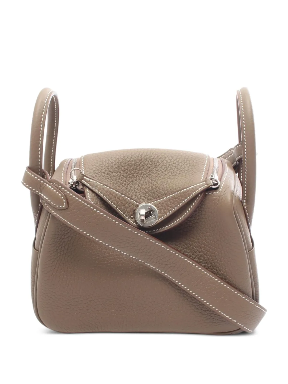 Hermès Pre-Owned 2025 mini Lindy II Schultertasche - Braun