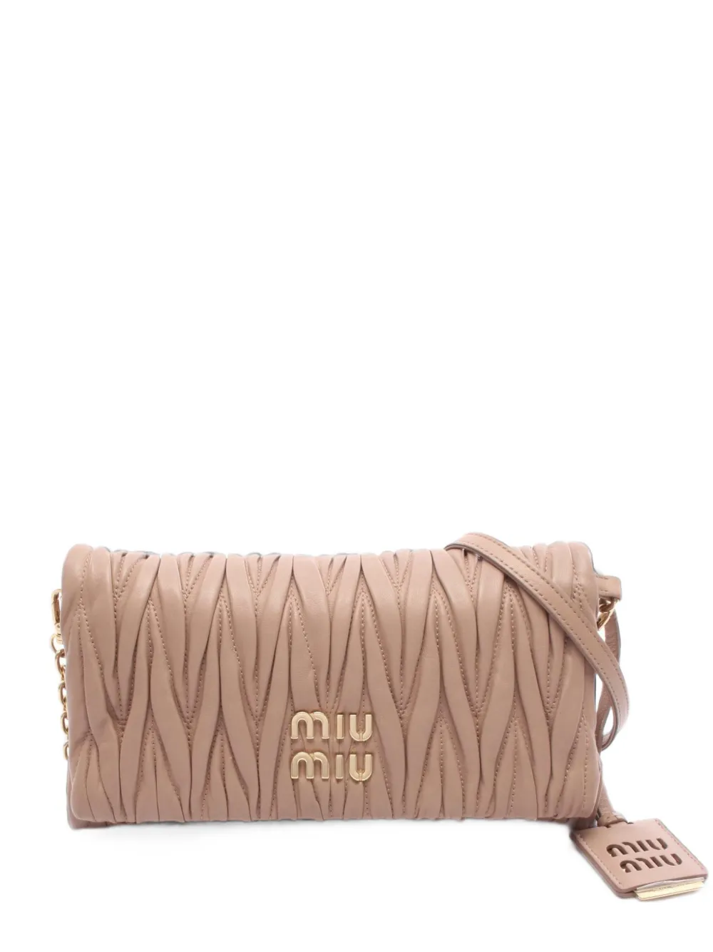 Miu Miu Pre-Owned 2010s Matelassé small shoulder bag - Toni neutri