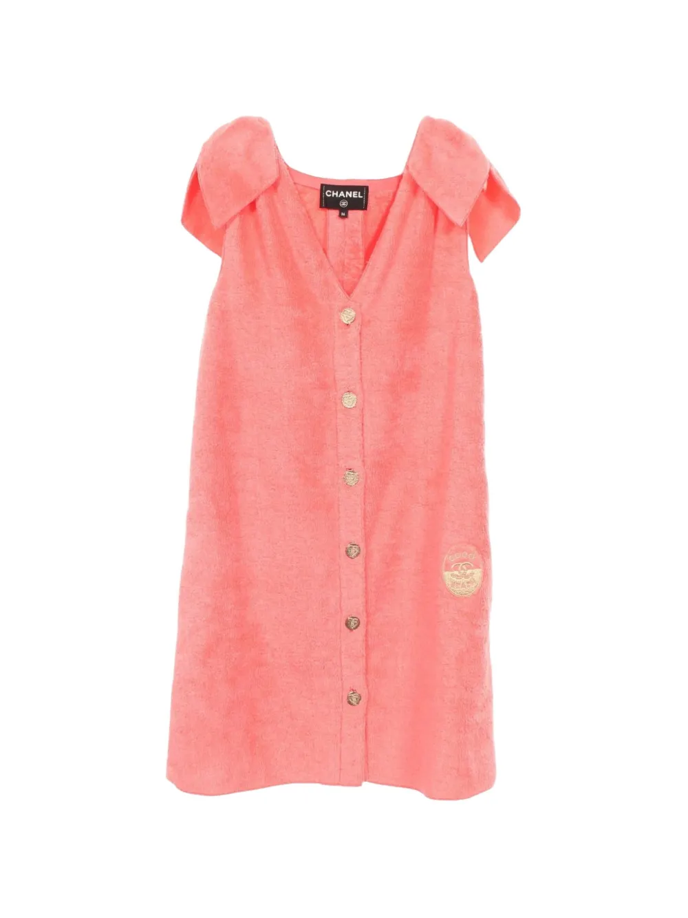 CHANEL Pre-Owned 1986-1988 Coco Beach sleeveless mini dress - Rosa