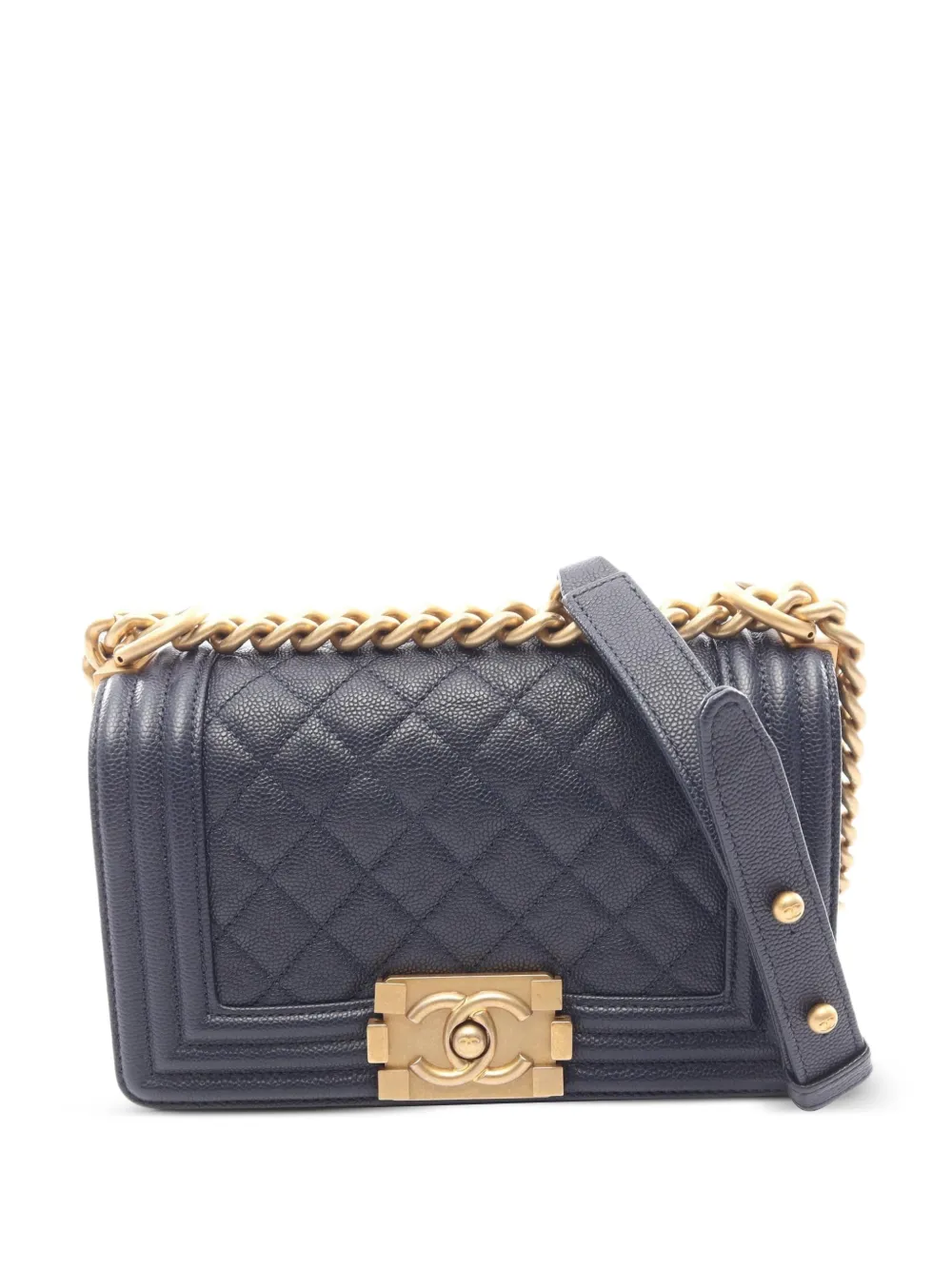 CHANEL Pre-Owned 2018 small Boy shoulder bag - Blu