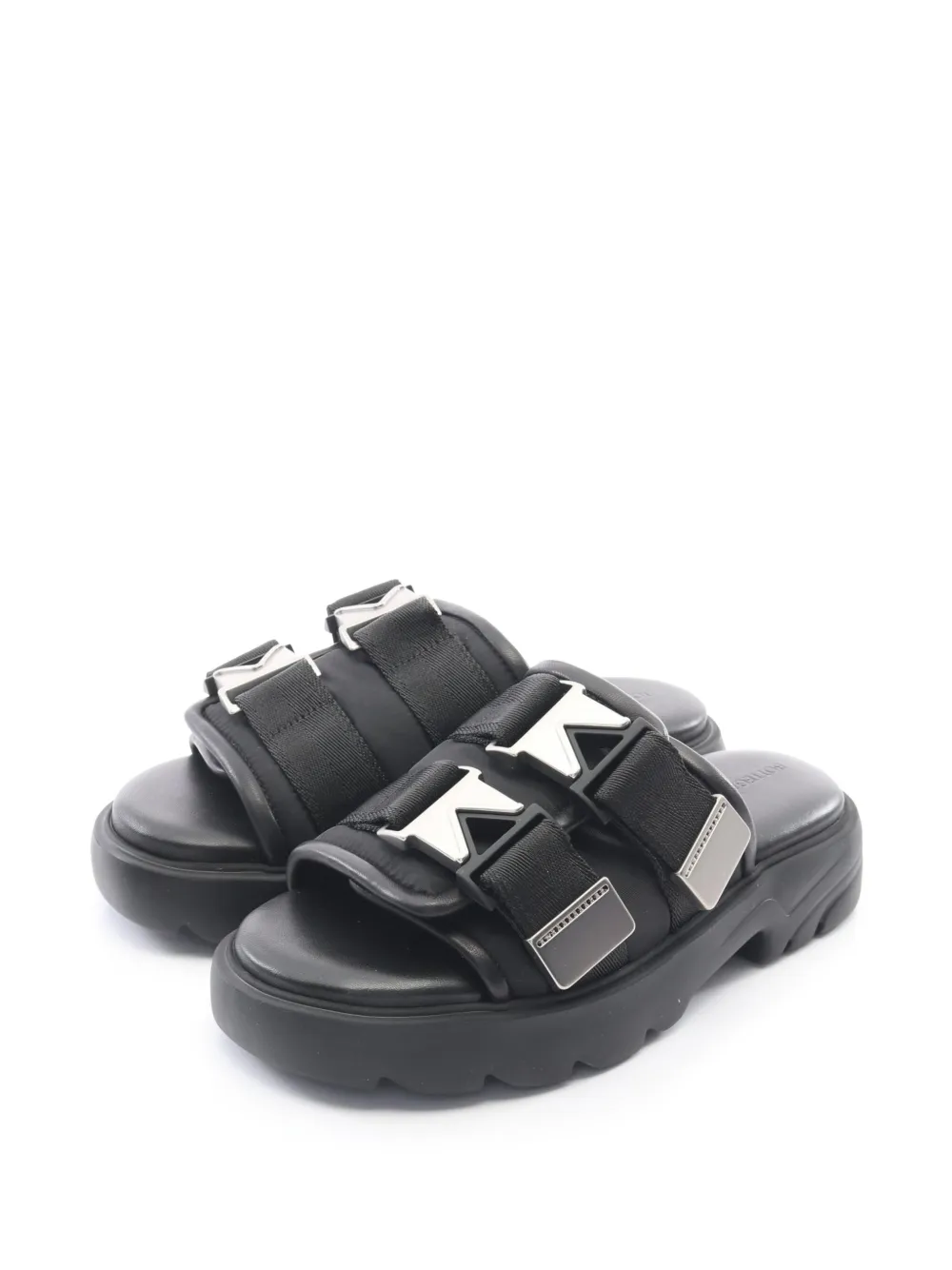 Bottega Veneta Pre-Owned 2020s Flash Sandalen mit Schnalle - Schwarz