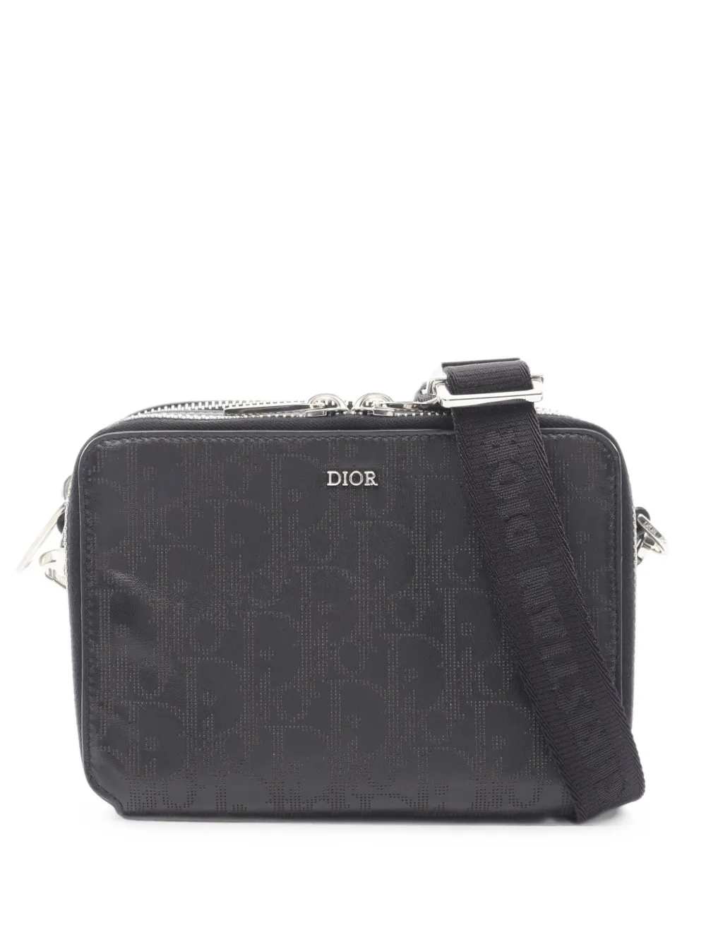 Christian Dior Pre-Owned 2010s Oblique Galaxy Schultertasche - Schwarz