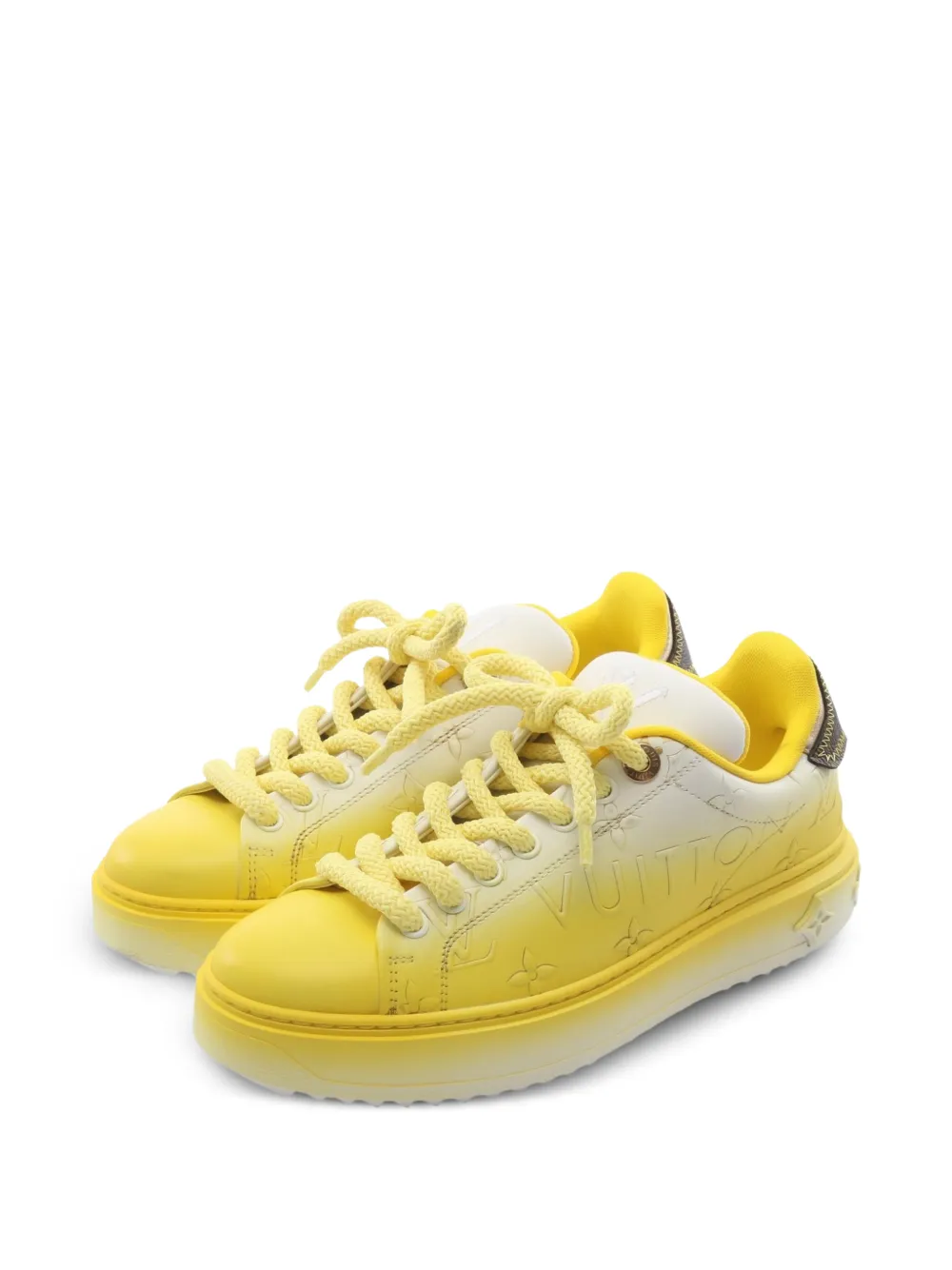 Louis Vuitton Pre-Owned Time Out Monogram Sneakers - Gelb