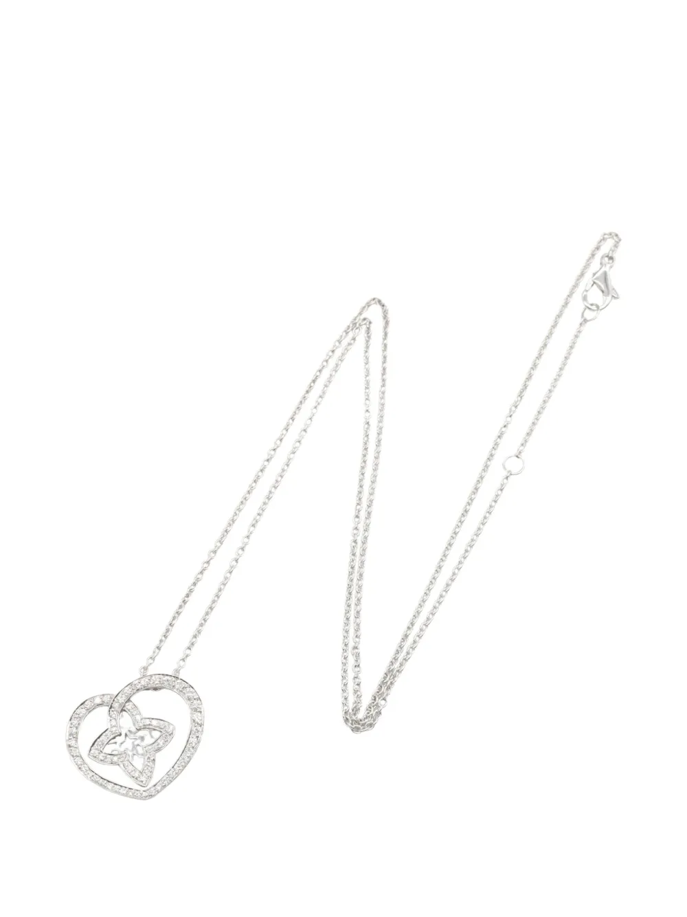 Louis Vuitton Pre-Owned 1988 Pandantif diamond necklace - Argento