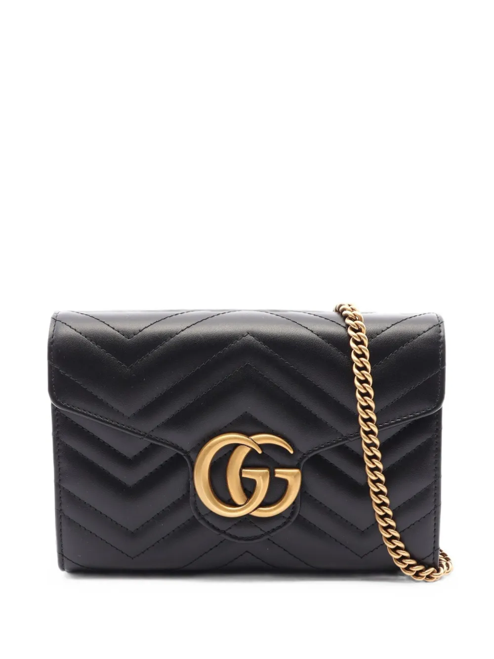 Gucci Pre-Owned 2010s GG Marmont kleine tas Zwart