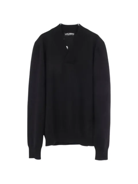 Dolce & Gabbana Pre-Owned 2020s V-neck knitted sweater