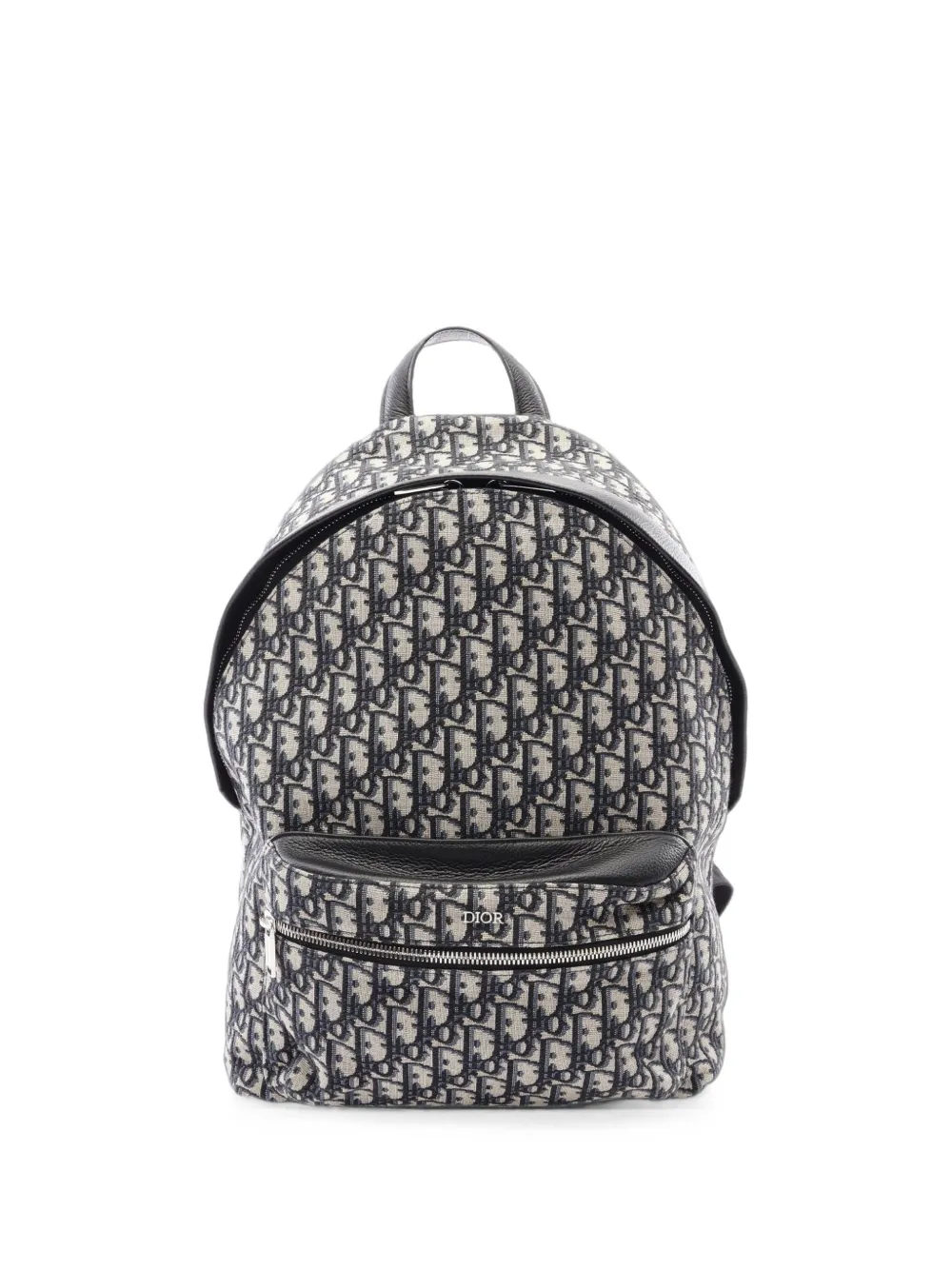 Christian Dior Pre-Owned sac à dos en jacquard Oblique (années 2010) - Tons neutres Christian Dior Pre-Owned sac à dos en jacquard Oblique (années 2010) - Tons neutres