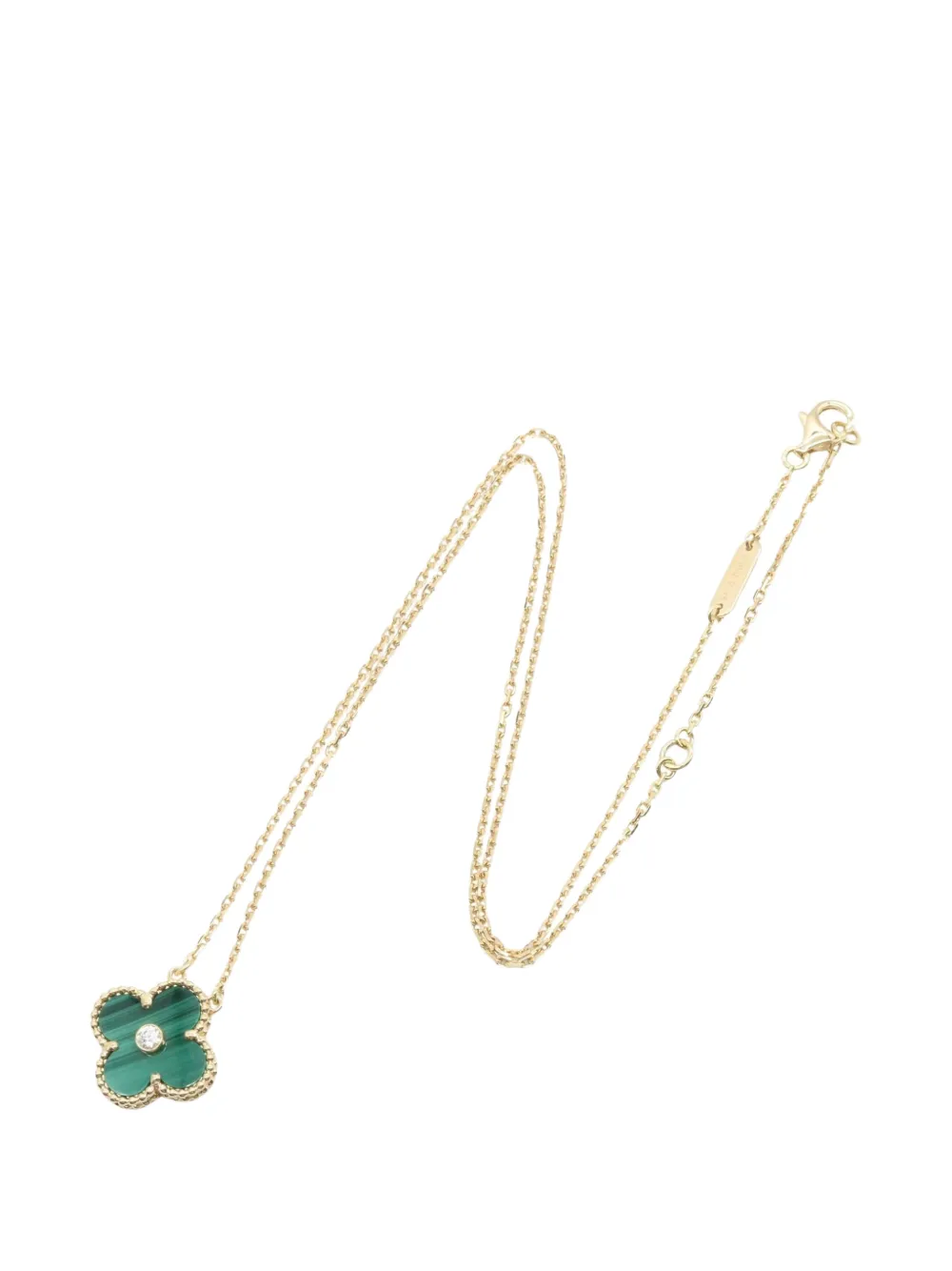 Van Cleef & Arpels Pre-Owned 2010s Alhambra Halskette mit Malachit - Gold
