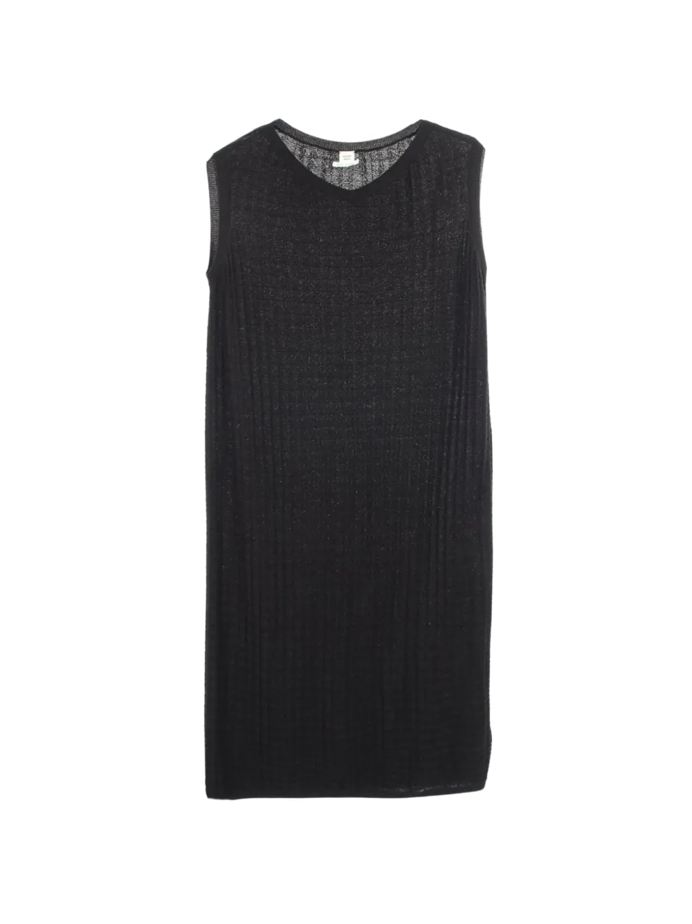 Hermès Pre-Owned robe mi-longue en maille (années 2010) - Noir Hermès Pre-Owned robe mi-longue en maille (années 2010) - Noir