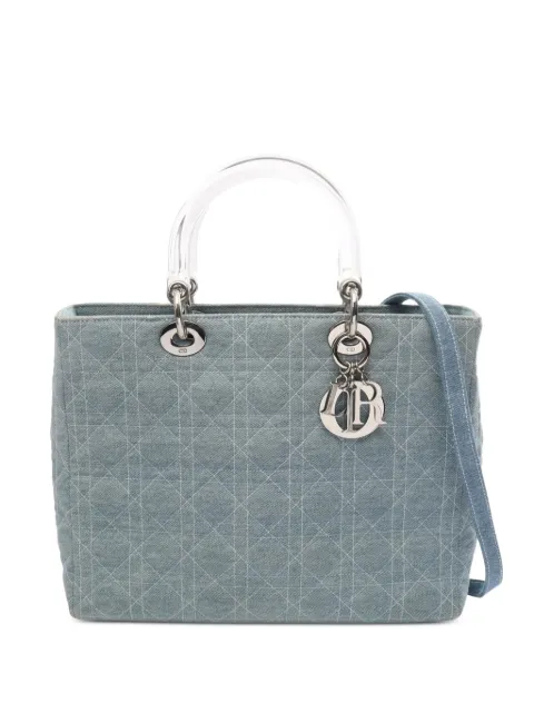 Christian Dior Pre-Owned 2010s large Lady Dior Cannage handbag