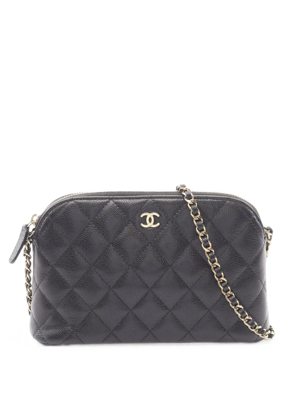 CHANEL Pre-Owned CC Dome matelassé cross body bag - Nero