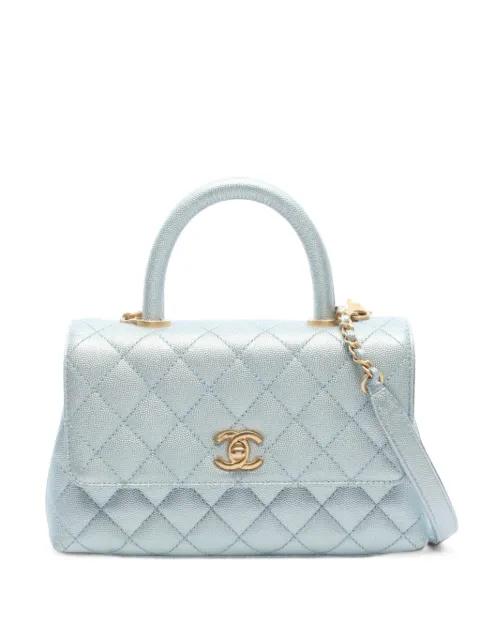 CHANEL Pre-Owned tote Coco Handle Flap de matelassé 2021