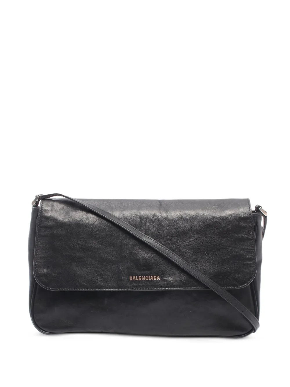 Balenciaga Pre-Owned 2000s mittelgroße Grungy Kuriertasche - Schwarz