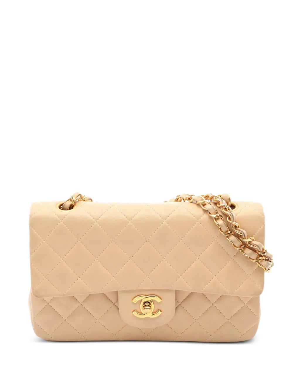 CHANEL Pre-Owned 1994-1996 Matelassé double flap shoulder bag - Toni neutri
