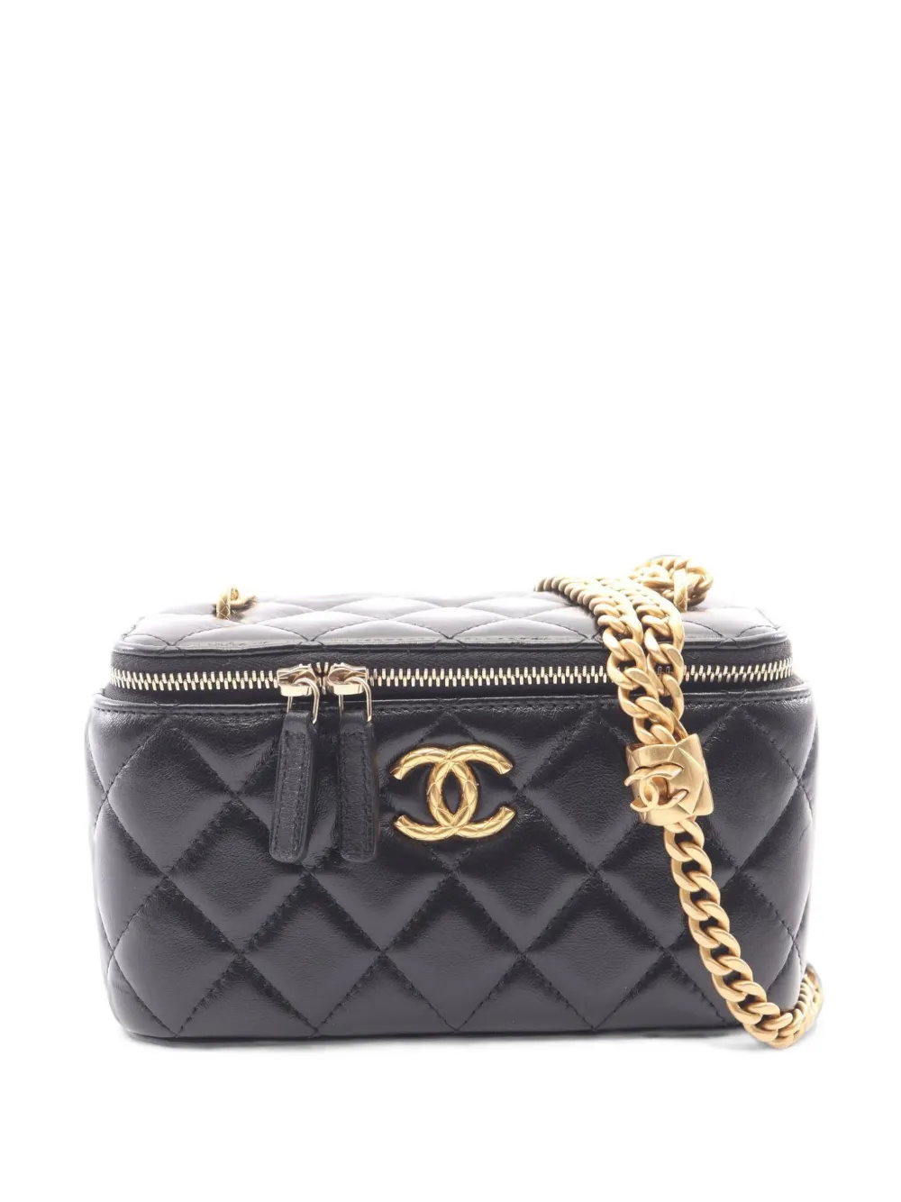 CHANEL Pre-Owned matelassé Vanity shoulder bag - Nero