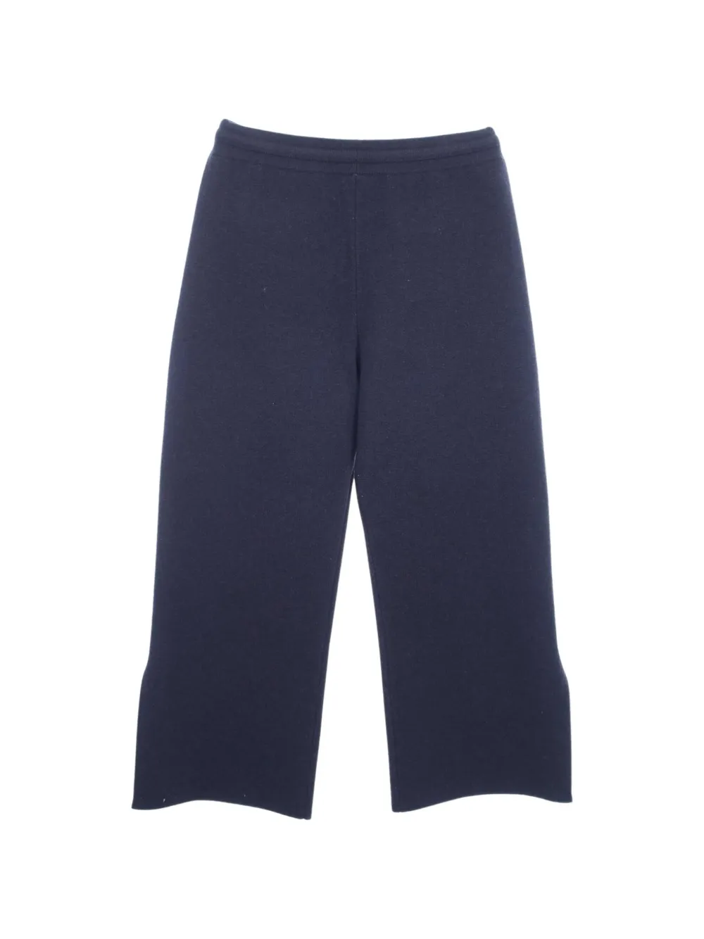 CHANEL Pre-Owned 1986-1988 Camellia Button straight-leg trousers - Blu