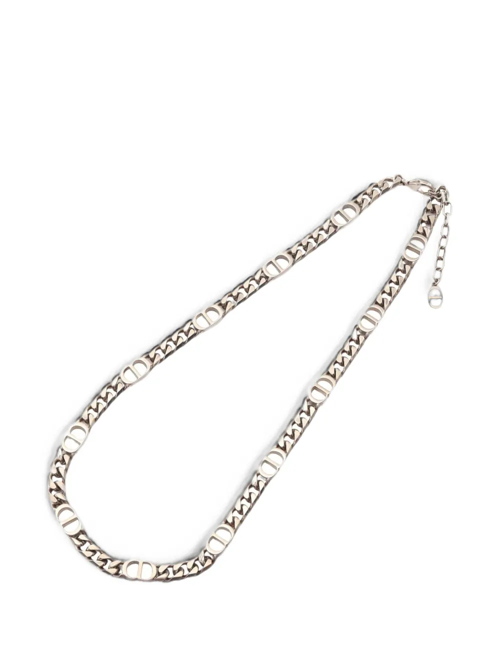 Christian Dior Pre-Owned 2000s CD Icon chain link necklace - Argent