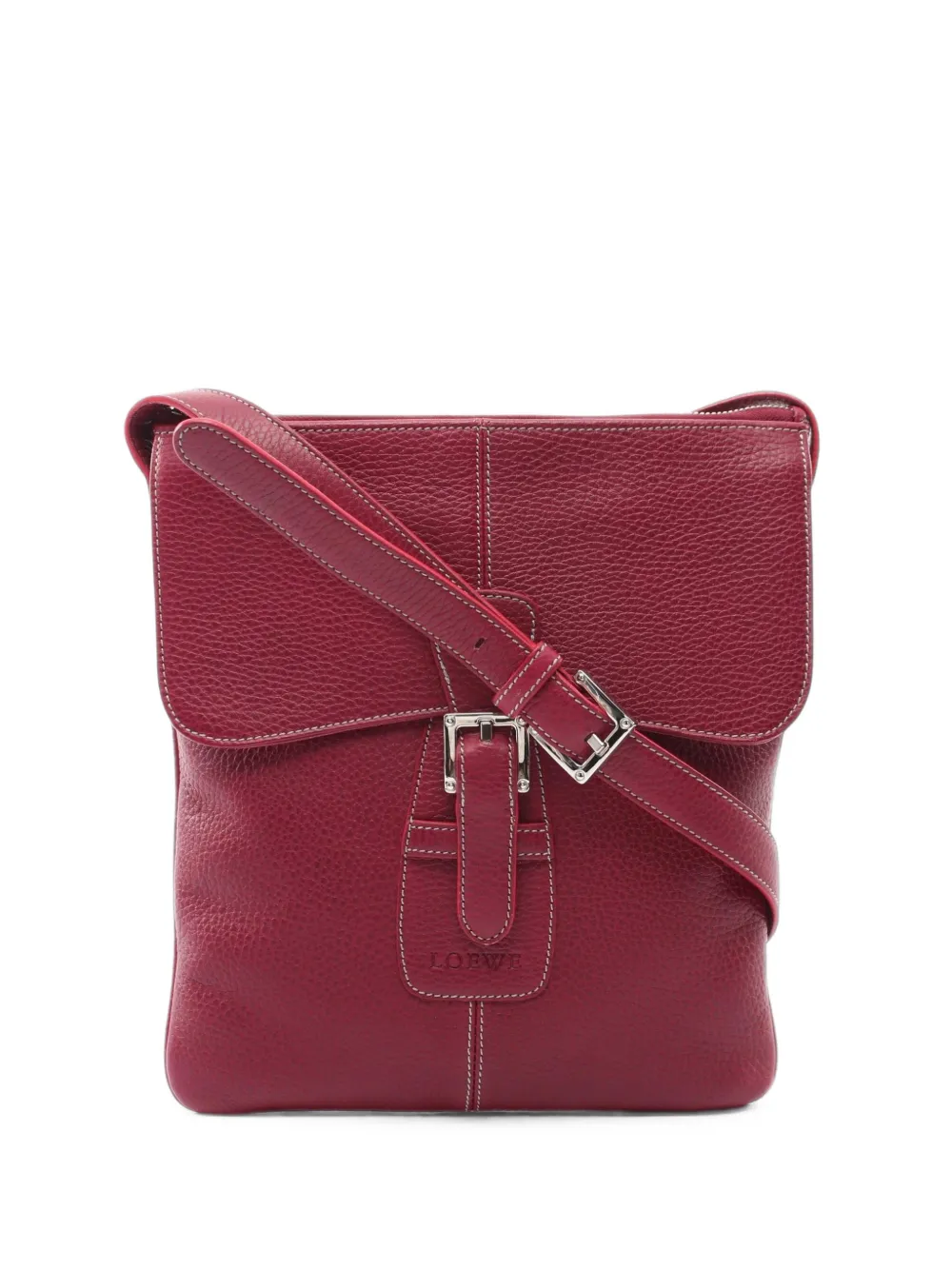 Loewe Pre-Owned 2000s Schultertasche mit Schnalle - Rot