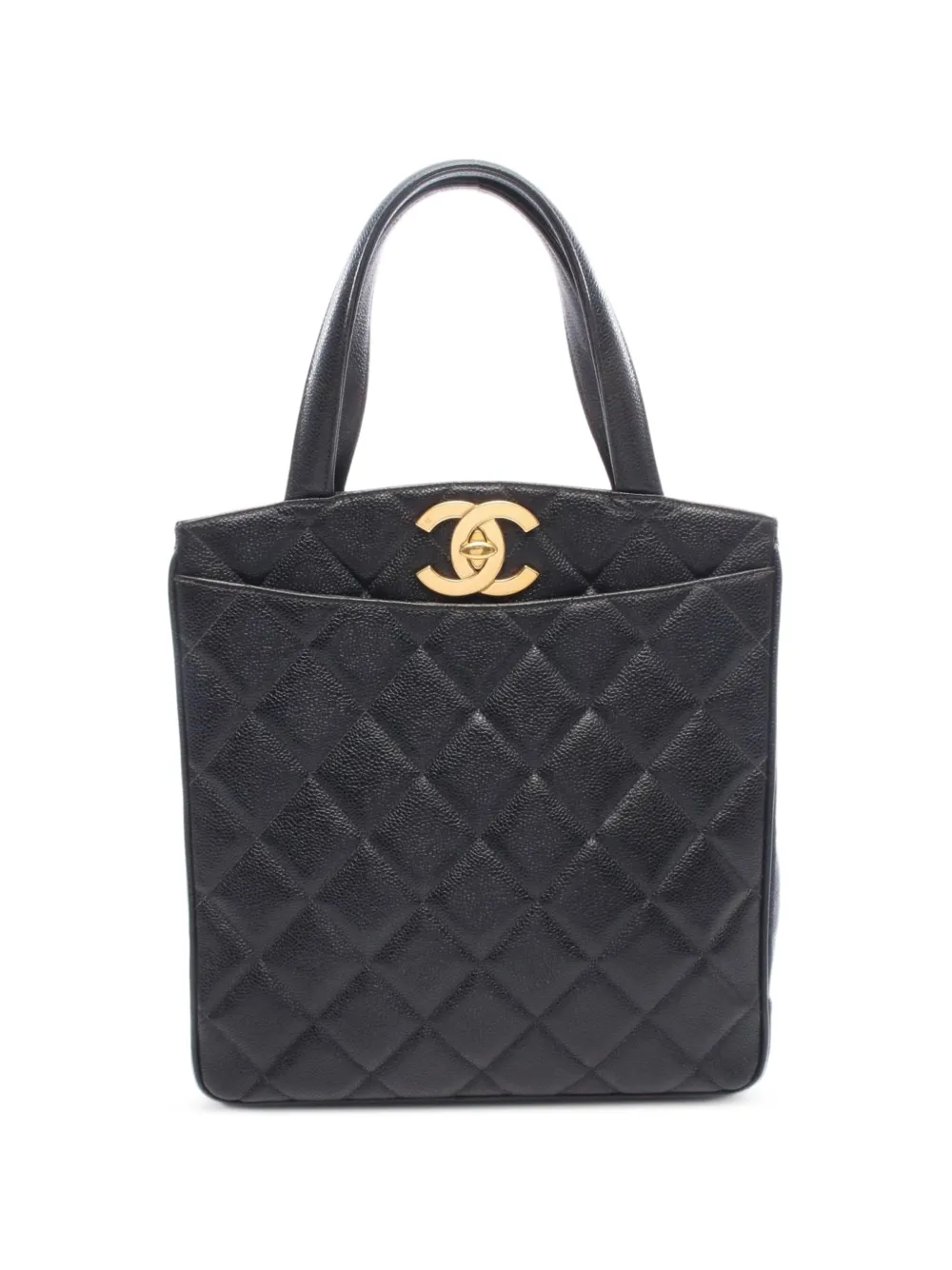 CHANEL Pre-Owned 1994-1996 matelassé leather tote bag - Nero