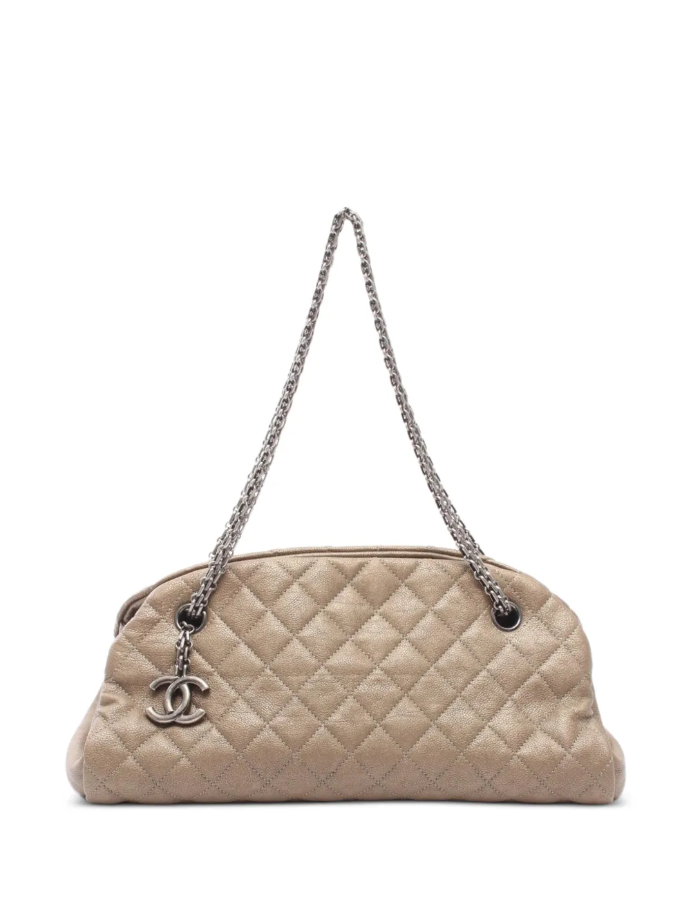 CHANEL Pre-Owned 2010-2011 Mademoiselle matelassé bag - Toni neutri